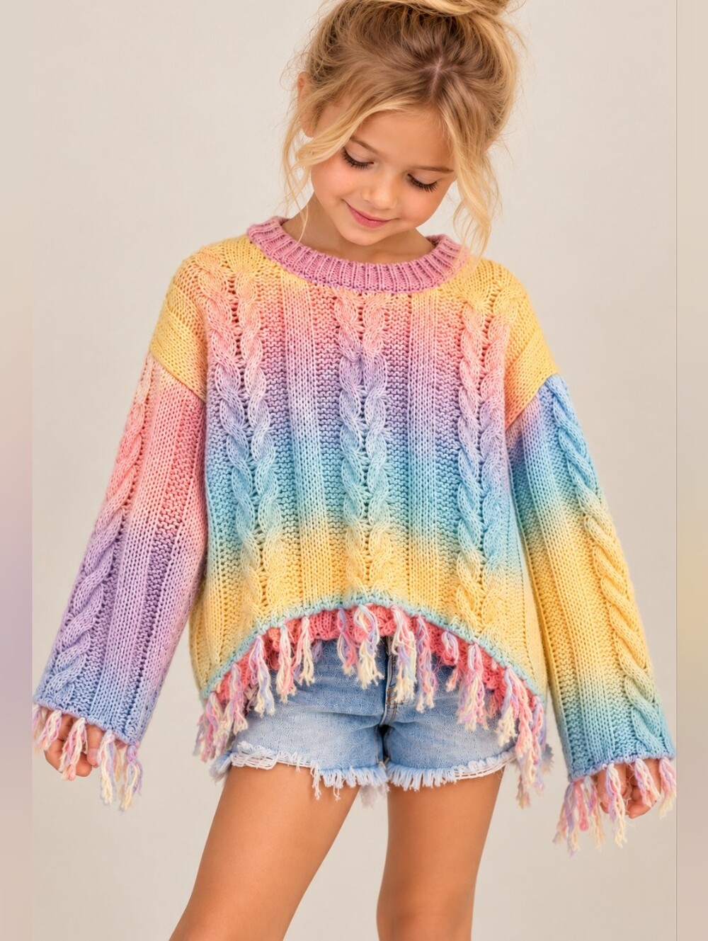 NWT Girl's Hayden-los-angeles Multi Color Sweater